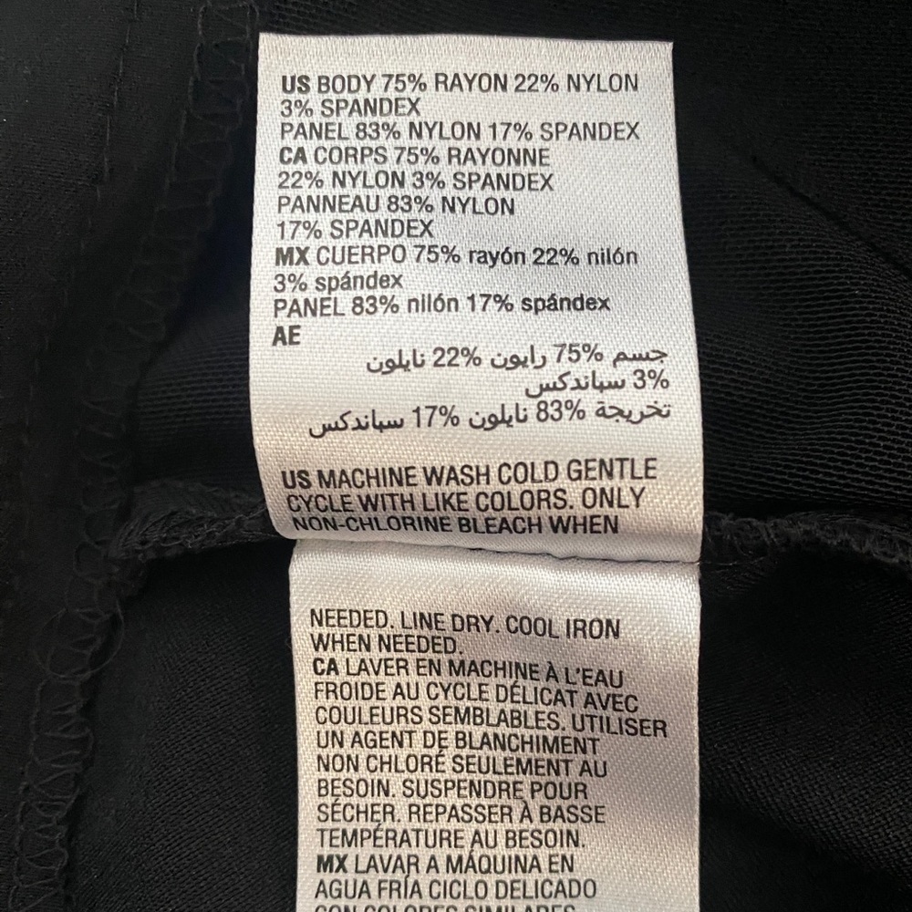 NWT ALFANI Black Capri Crop Pant Women 6 P Petite - Picture 7 of 7